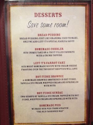 Menu photo 8 Leff-T's Steakhouse & Grill Dewey, AZ Menu photo 8 Leff-T's Steakhouse & Grill Dewey, AZ