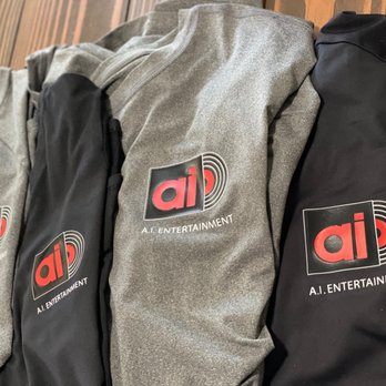 Work & Play - A.I. Entertainment t-shirts! - Screen Printing/T-Shirt Printing Near Me