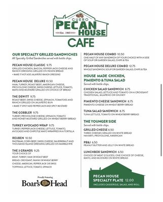 Menu photo 2 Cuero Pecan House Cafe Cuero, TX Menu photo 2 Cuero Pecan House Cafe Cuero, TX