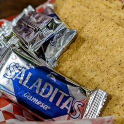 Tostadas and crackers
