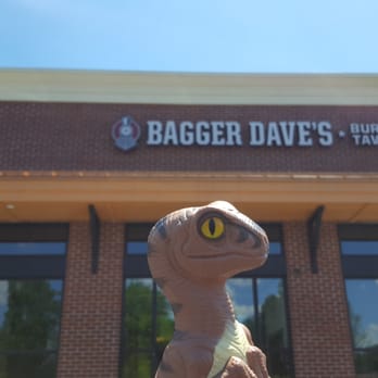 Bagger Dave's - Bob the Raptor Says "Craft Burger Prey... sounds tasty." - Burgers Near Me - Centerville, Ohio