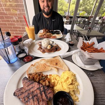 The Kitchen - My boyfriend got the texas breakfast and i got the kitchen classic - Burgers Near Me - The Woodlands, Texas The Kitchen - My boyfriend got the texas breakfast and i got the kitchen classic - Burgers Near Me - The Woodlands, Texas