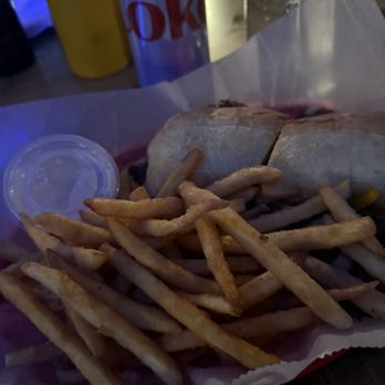 Joshua James Bar and Grill - Philly Steak with Fries - American Near Me - Newberry, Michigan Joshua James Bar and Grill - Philly Steak with Fries - American Near Me - Newberry, Michigan