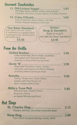 Menu photo 1 Smitty's On The Corner Saint Charles, IL