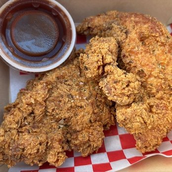 Destination Downtown Food Hall - 2 pc tenders $8 more like breasts. Great fennel in the coating - Diners Near Me - Cocoa Beach, Florida