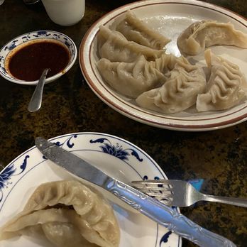 New Peking Restaurant - Steamed Dumplings with pepper sauce, excellent appetizer!! - Chinese Near Me - Garden City, Michigan