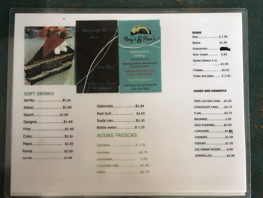 Menu photo 7 Rosy's Cakes & Paco's Tacos Saint Peters, MO Menu photo 7 Rosy's Cakes & Paco's Tacos Saint Peters, MO