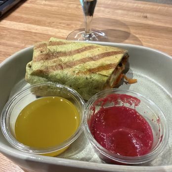 Necessary & Sufficient Coffee - Printers Row - The other half of my spinach wrap, it was so delicious - Coffee & Tea Near Me - Chicago, Illinois
