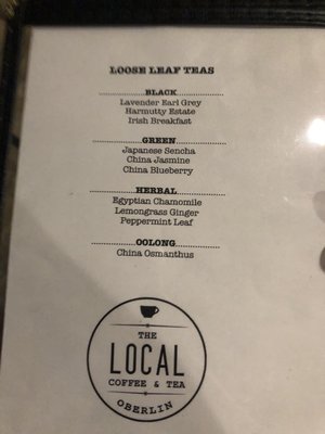 Menu photo 1 The Local Coffee and Tea Oberlin, OH Menu photo 1 The Local Coffee and Tea Oberlin, OH