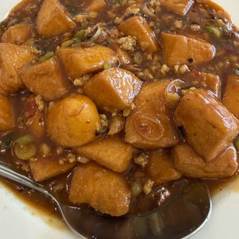 Joy Dumpling - Ma po tofu with mince pork () - Chinese Near Me - Cupertino, California Joy Dumpling - Ma po tofu with mince pork () - Chinese Near Me - Cupertino, California