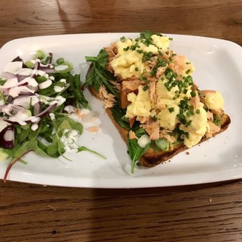 Freshly Chopped 2.0 - Smoked salmon avocado toast - Salad Near Me - Belfast, BFS Freshly Chopped 2.0 - Smoked salmon avocado toast - Salad Near Me - Belfast, BFS