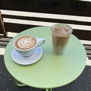 Walnut Street Coffee - Two lattes - Coffee & Tea Near Me - Edmonds, Washington
