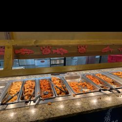 Crabby Mike's Calabash Seafood - Fried section!! Real stuff not frozen products!!
