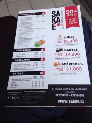 Menu photo 1 Sakae Las Condes, RM
