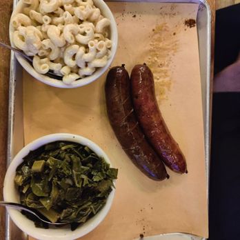 Jack's BBQ - South Lake Union - Mac & cheese, sausage plate, collard greens - Barbeque Near Me - Seattle, Washington Jack's BBQ - South Lake Union - Mac & cheese, sausage plate, collard greens - Barbeque Near Me - Seattle, Washington