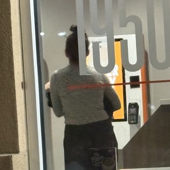 Whataburger - An employee reaching out to pet the dog - Burgers Near Me - Mesa, Arizona Whataburger - An employee reaching out to pet the dog - Burgers Near Me - Mesa, Arizona
