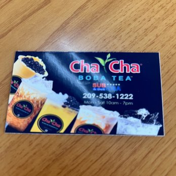 Cha Cha Boba Tea & Sub Deli - Cha Cha's boba tea's business card - Delis Near Me - Ceres, California Cha Cha Boba Tea & Sub Deli - Cha Cha's boba tea's business card - Delis Near Me - Ceres, California