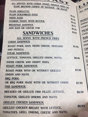 Menu photo 2 Cafe Havana Ocala, FL