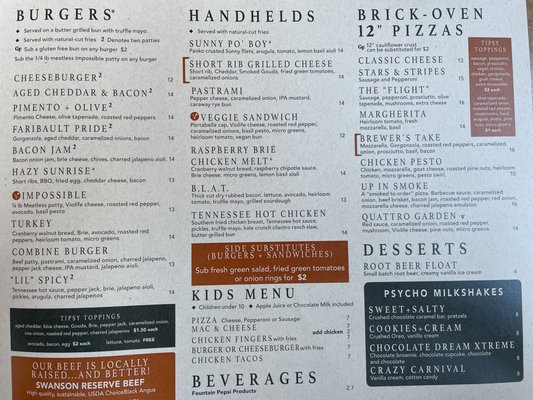 Menu photo 7 Tipsy Steer Minneapolis, MN