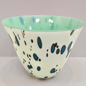 The Gallery ABQ - Glass bowl by Alison Thomas. Local Art Gallery Art Gallery Near Me, Fused Glass - Art Galleries Near Me - Albuquerque, New Mexico