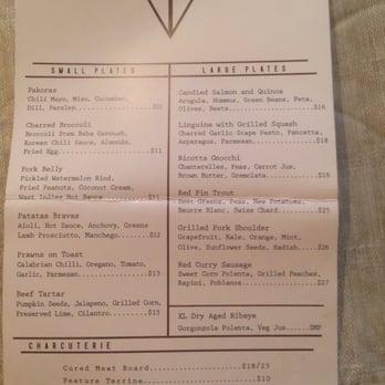 Tomlin - Sample menu - Canadian (New) Near Me - Thunder Bay, Ontario