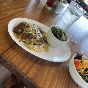 The Biscuit - Blackened Catfish with Green Beans and Garden Salad - Pizza Near Me - Vicksburg, Mississippi The Biscuit - Blackened Catfish with Green Beans and Garden Salad - Pizza Near Me - Vicksburg, Mississippi