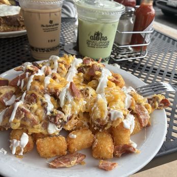 Aloha Stacks - Brekkie tater tots - Pancakes Near Me - Cerritos, California Aloha Stacks - Brekkie tater tots - Pancakes Near Me - Cerritos, California