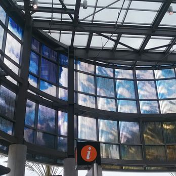 Warm Springs BART Station - Beautiful glass art, changes color four times a day: dawn, day, dusk, evening. - Trains Near Me - Fremont, California Warm Springs BART Station - Beautiful glass art, changes color four times a day: dawn, day, dusk, evening. - Trains Near Me - Fremont, California