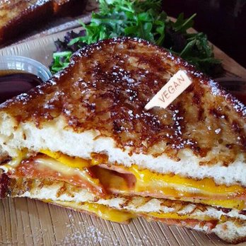 The Wild Chive - Monte Cristo. Absolutely mouth watering!!! - Vegan Near Me - Long Beach, California