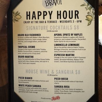 Bravo! Italian Kitchen - HH Drink Menu - Italian Near Me - Pittsburgh, Pennsylvania Bravo! Italian Kitchen - HH Drink Menu - Italian Near Me - Pittsburgh, Pennsylvania