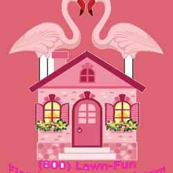 Flamingos By the Yard - Better than a Greeting Card!