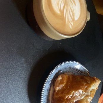Dog Bar Jim - latte + turnover - Coffee & Tea Near Me - Brunswick, Maine