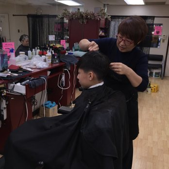 Barber and Beauty - My student, Raphael, getting his first Korean style haircut in America. - Barbers Near Me - Gaithersburg, Maryland