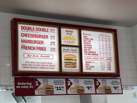 Menu photo 1 In-N-Out Burger San Leandro, CA Menu photo 1 In-N-Out Burger San Leandro, CA