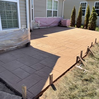 Arroyo Hardscape & Concrete - Stamped concrete patio before power wash - Masonry/Concrete Near Me - Elgin, Illinois Arroyo Hardscape & Concrete - Stamped concrete patio before power wash - Masonry/Concrete Near Me - Elgin, Illinois