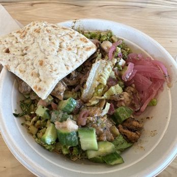 CAVA - Built my own salad bowl with grilled chicken - Mediterranean Near Me - San Diego, California CAVA - Built my own salad bowl with grilled chicken - Mediterranean Near Me - San Diego, California