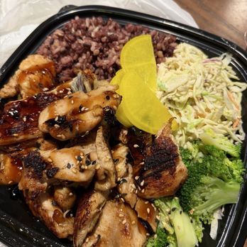 Urban District Market - Chicken teriyaki w purple rice - Food Court Near Me - Charlotte, North Carolina Urban District Market - Chicken teriyaki w purple rice - Food Court Near Me - Charlotte, North Carolina