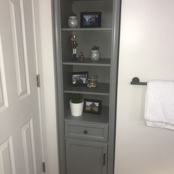 Impressive Basements - Built in cabinet. Linen closet to the left. - General Contractors Near Me - Oak Park, Michigan Impressive Basements - Built in cabinet. Linen closet to the left. - General Contractors Near Me - Oak Park, Michigan