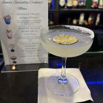 Lunas Bar and Grill - Lemon Drop Martini - Mexican Near Me - San Gabriel, California