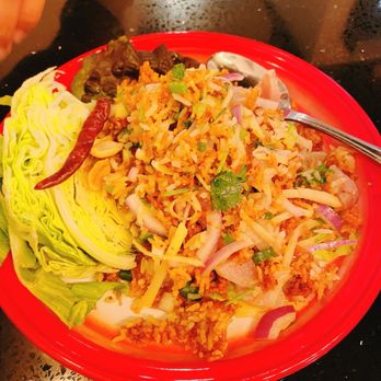 Chaa Roen Pohn - Nam Kao Tod - crispy rice salad - Laotian Near Me - San Francisco, California