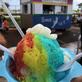 Mountain Magic Shave Ice - Creamy Rainbow with Ice-Cream & Mochi Balls - Shaved Ice Near Me - Waipahu, Hawaii Mountain Magic Shave Ice - Creamy Rainbow with Ice-Cream & Mochi Balls - Shaved Ice Near Me - Waipahu, Hawaii