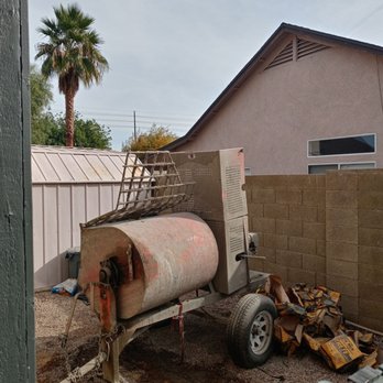 Abraham's Fence - Adding height to our brick wall in our backyard - Metal Fabricators Near Me