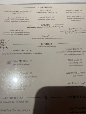 Menu photo 5 BrickTop's Naples, FL