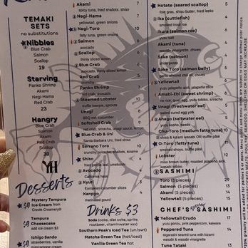 Yakuza House - Menu part 2 - Sushi Bars Near Me - Metairie, Louisiana