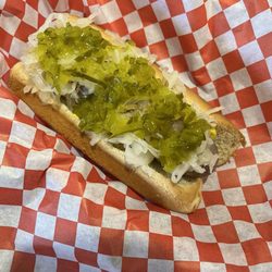 Bijou Billiards - Brat with relish and kraut