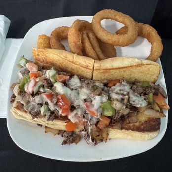 Local Spot 941 - Cheese steak sandwich 10.00 Wednesday special did not disappoint! - New American Near Me - Venice, Florida Local Spot 941 - Cheese steak sandwich 10.00 Wednesday special did not disappoint! - New American Near Me - Venice, Florida