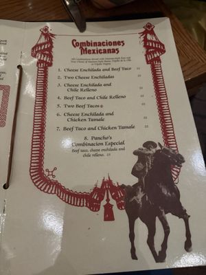 Menu photo 8 Pancho's Las Vegas, NV