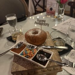 The Chateau Anna Maria - Donut dessert with toppings