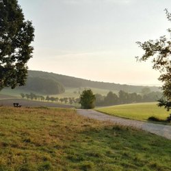 Hesselberg - Eine schmale Straße führt zum Gipfel