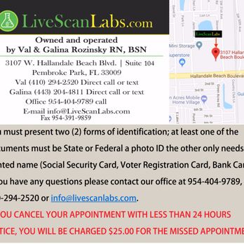 LiveScanLabs - Laboratory Testing Near Me - Pembroke Park, Florida LiveScanLabs - Laboratory Testing Near Me - Pembroke Park, Florida